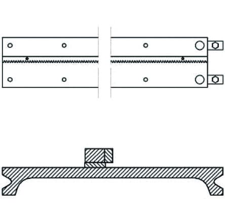 Image of Puolitaipuisa kisko Semi-flex AFR-3000